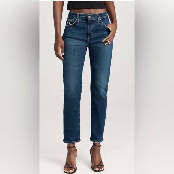 Ag Adriano Goldschmied The Ex- Boyfriend Slim Cut Distressed Woman’s Jeans